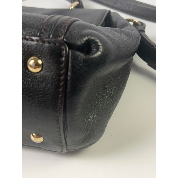 MCM 2WAY Shoulder Bag Handbag Turnlock Men's Women's Black Leather - Picture 7 of 14